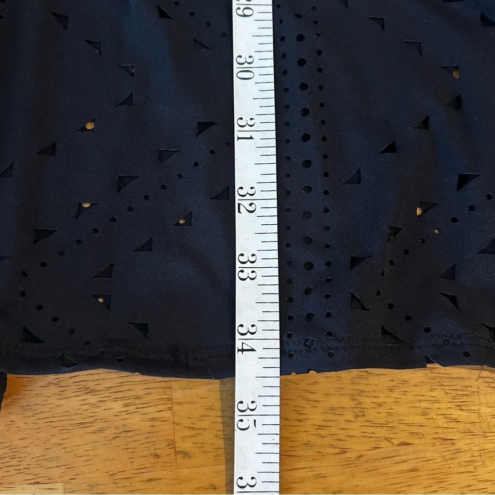 NWT DOTTI for Soma Mayan Diamond Laser Cut Tunic Coverup in Black - Picture 11 of 13